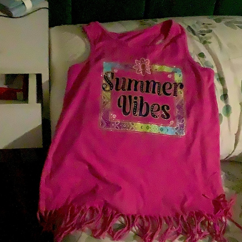 cute pink top for summer for kids 10 years old